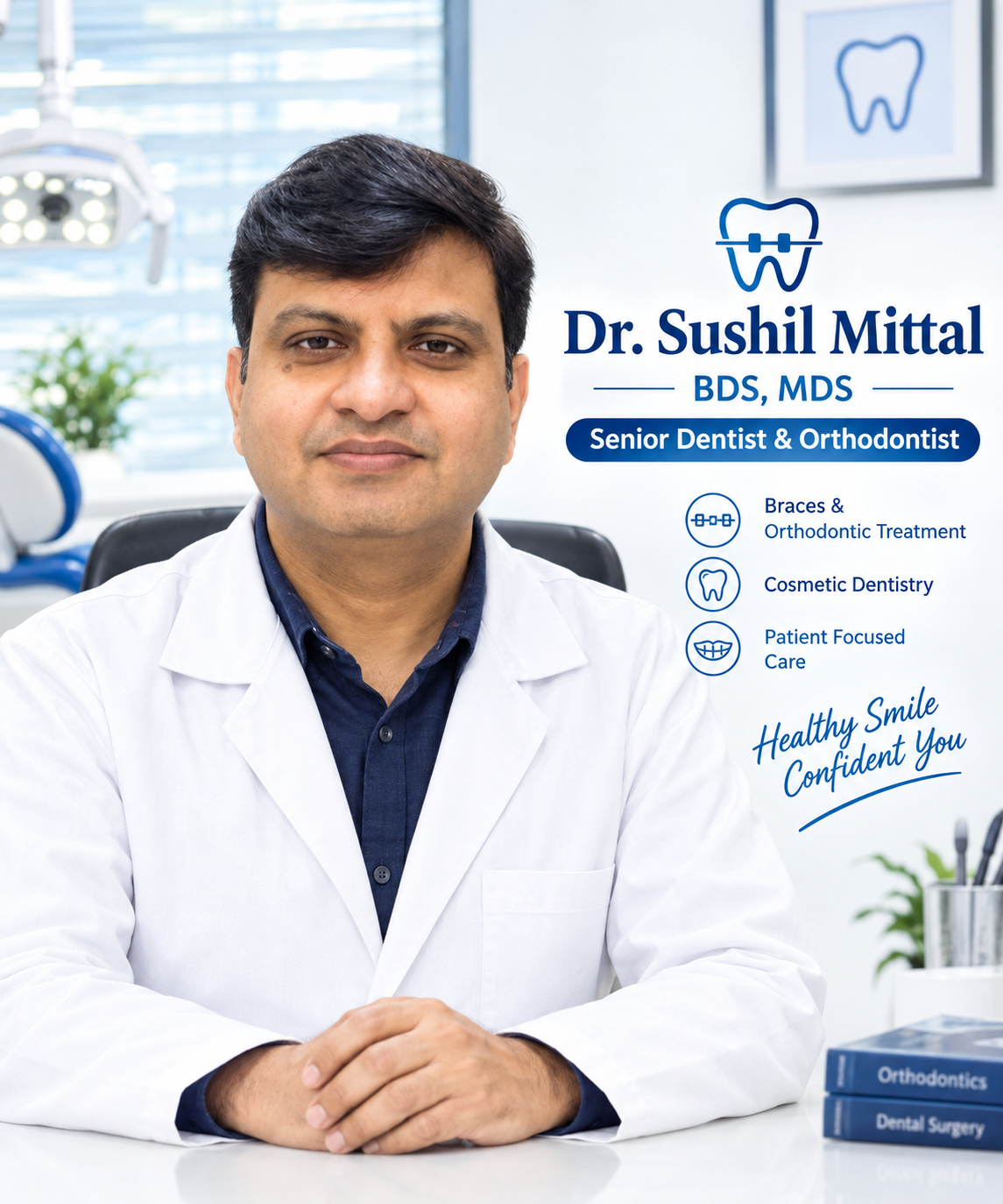 Dr Prof Sushil K Mittal - Orthodontist Braces and Aligners Panipat